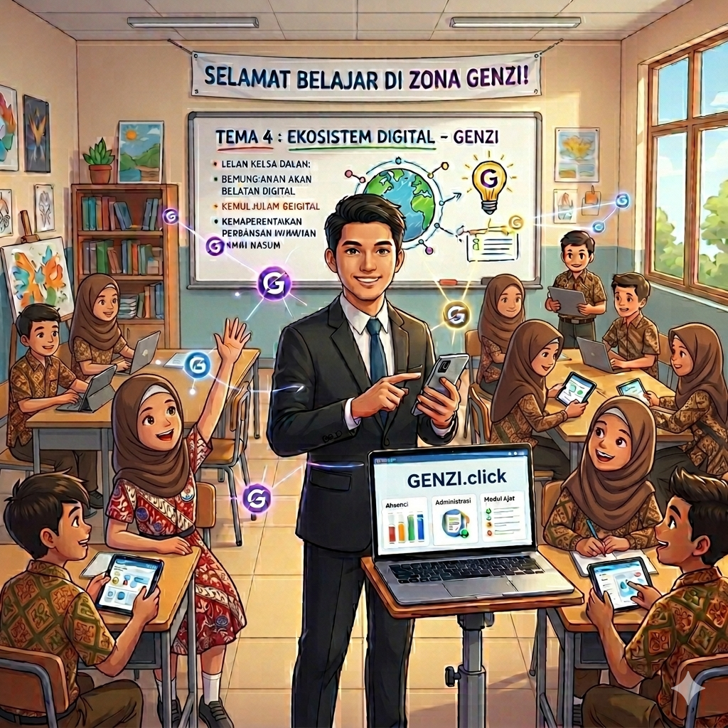 Ilustrasi Guru GENZI